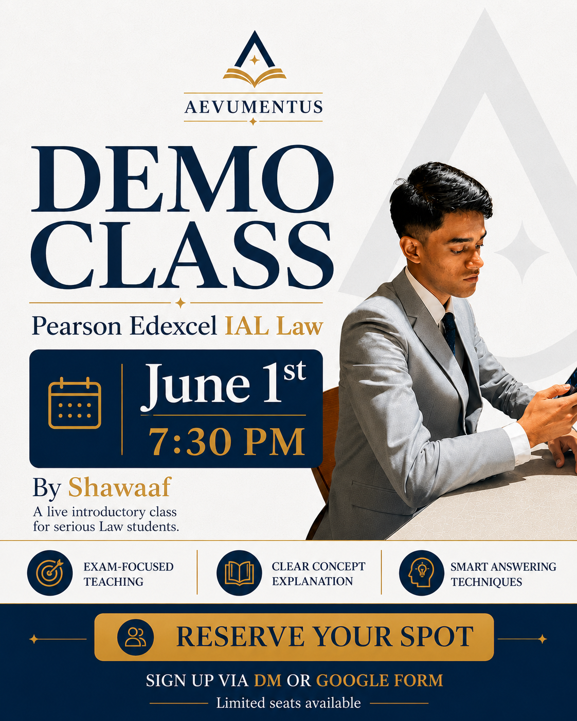 Aevumentus demo class announcement