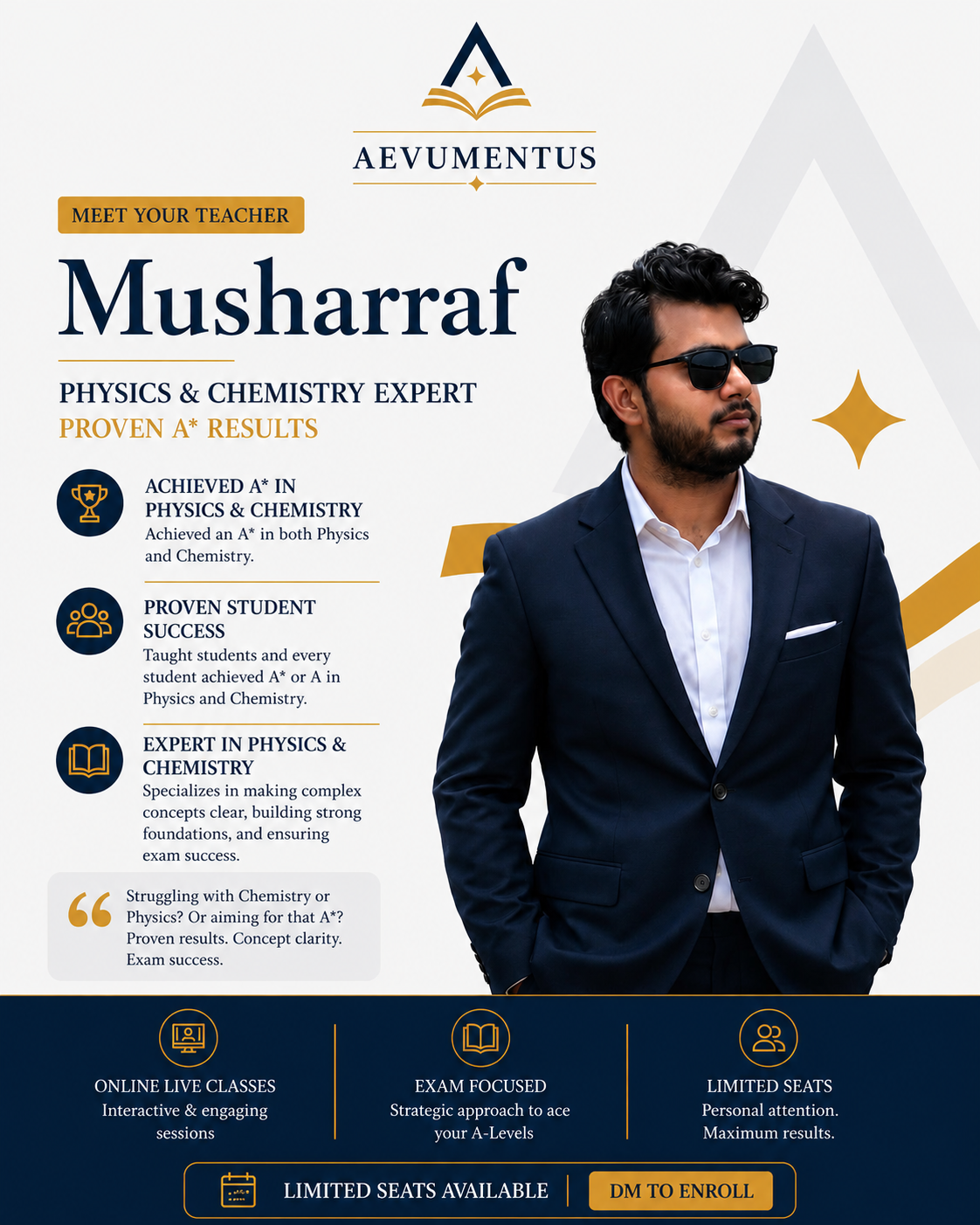 Teacher Musharraf poster